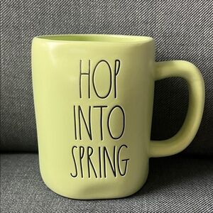 Rae Dunn Lime Green "Hop Into Spring" Ceramic Mug